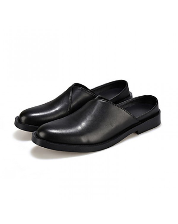 Men's Shoes Casual Leatherette Clogs & Mules Black/Brown/White  