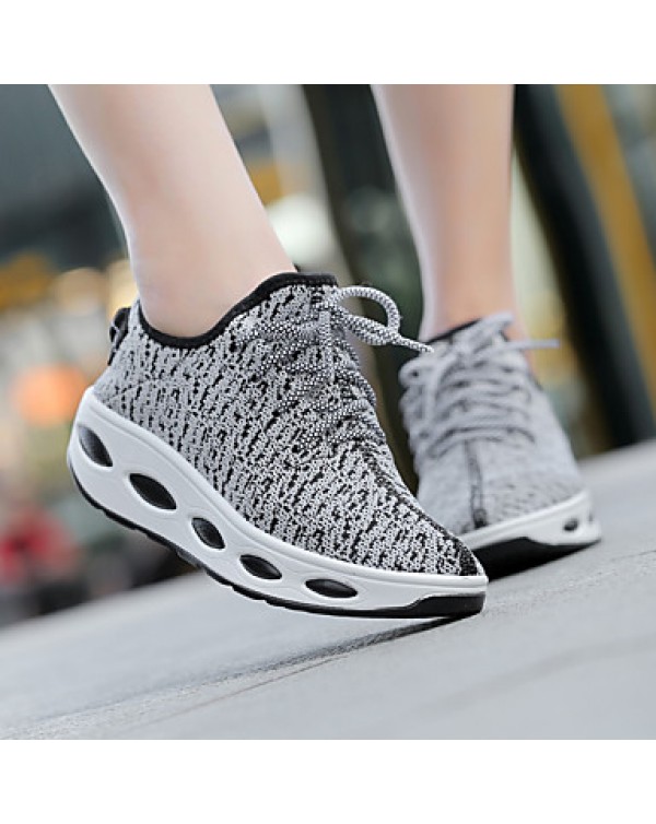 Women's Shake Shoes EU35-EU40 Casual/Travel/Running Fashion Tulle Leather Sneakers Shoes