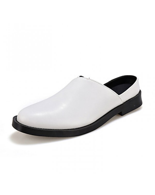 Men's Shoes Casual Leatherette Clogs & Mules Black/Brown/White  