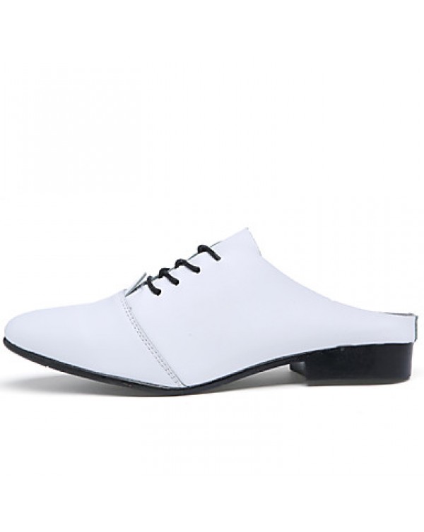 Men's Shoes Office & Career/Party & Evening/Casual Fashion PU Leather Oxfords Slip-on Shoes Black/White 39-44  